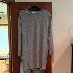 Lucky Brand Gray Long Sleeve Knit Dress